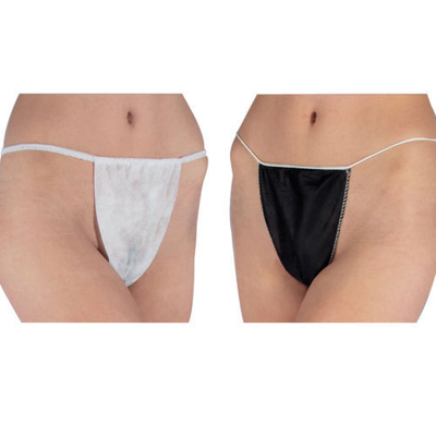 กางเกงชั้นในบิกินี่แบบใช้แล้วทิ้งแบบไม่ทอ G String สำหรับสเปรย์ฟอก