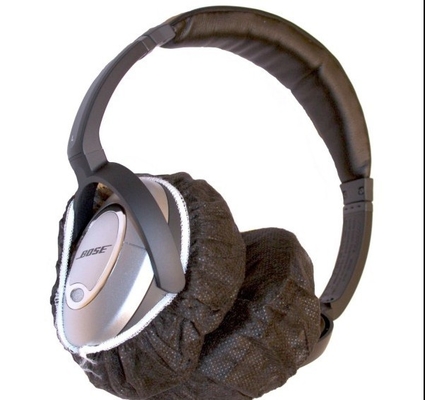 OEM MRI หูฟังครอบคลุมนอนวูฟเวนหูฟัง Muff ครอบคลุมสีดำ