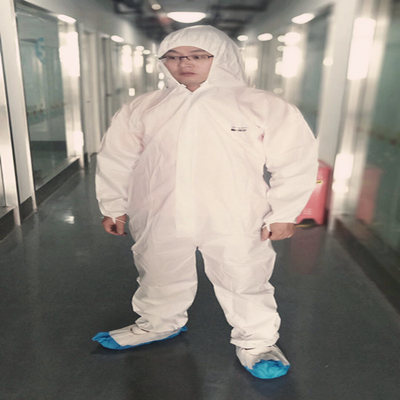 600plus เสื้อผ้านิรภัยแบบใช้แล้วทิ้งประเภท Coverall แบบใช้แล้วทิ้ง 4/5/6
