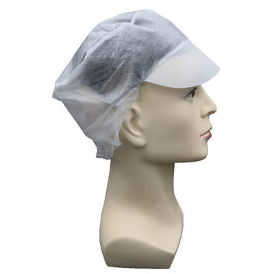 Clean Room Disposable Worker หมวกไม่ทอ Peaked Hat