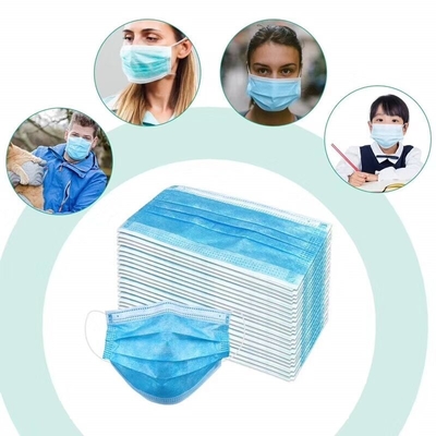 สีฟ้าสีดำสีขาวสีชมพูผู้ใหญ่หน้ากากไม่ทอ 3 ชั้น Medical