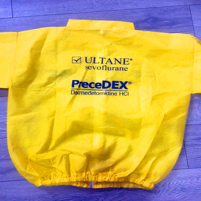 PP PU Non Woven Jacket เสื้อแล็บแบบใช้แล้วทิ้ง 12gsm